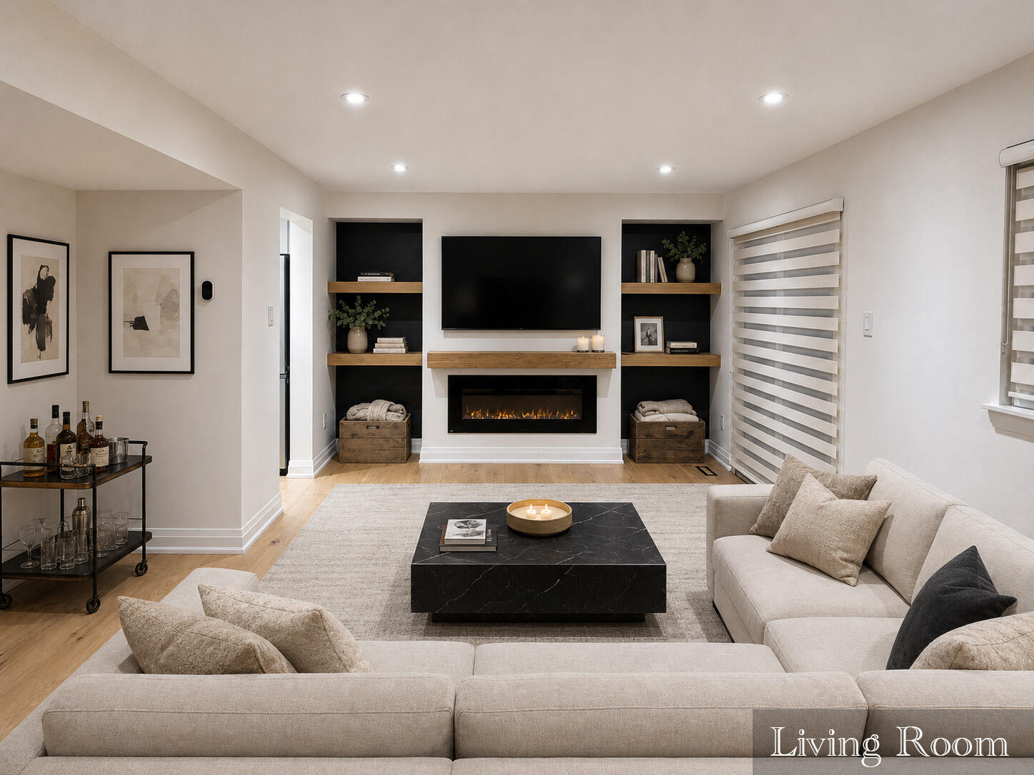 Renovated living room