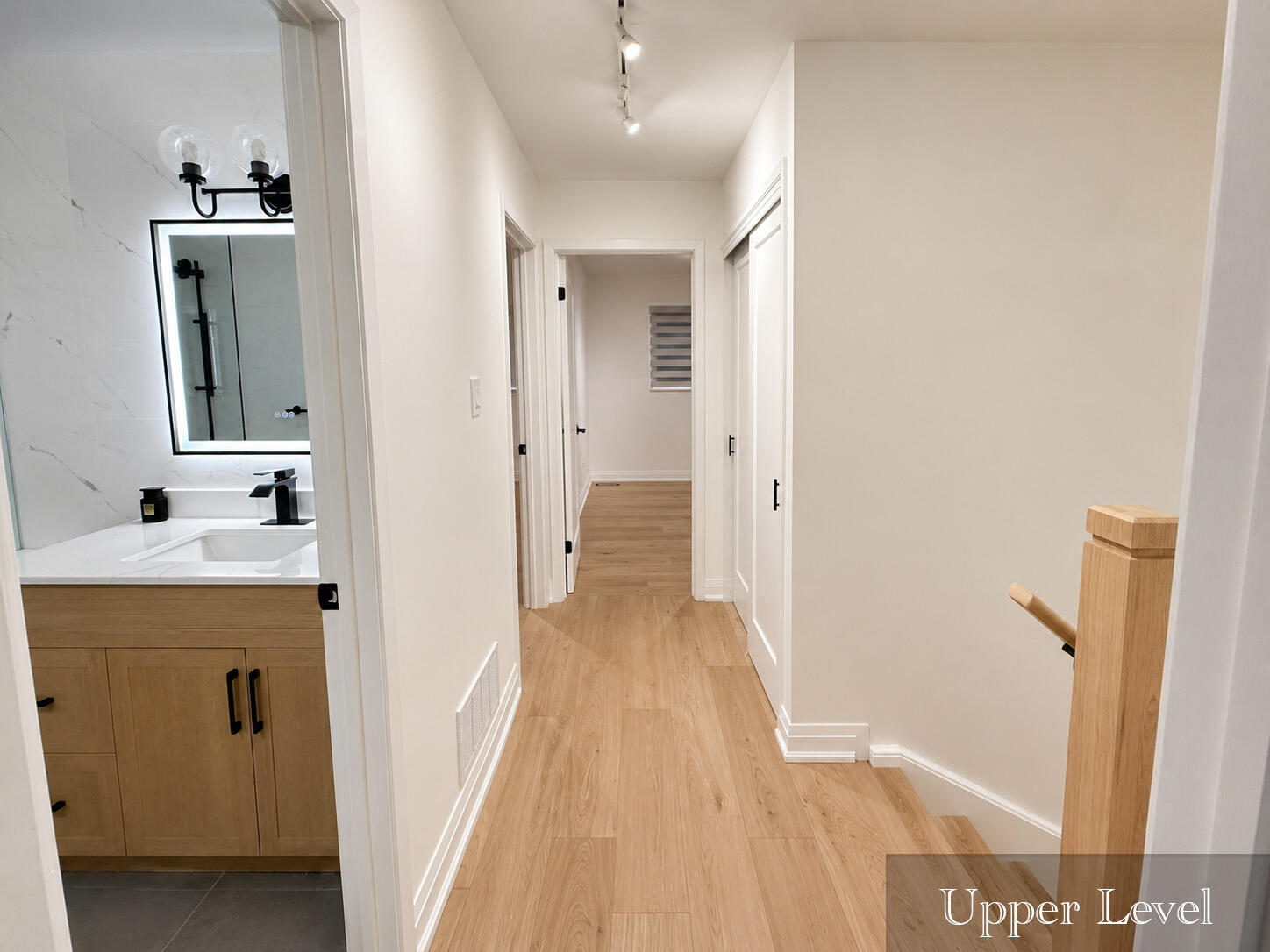 Upper-level hallway